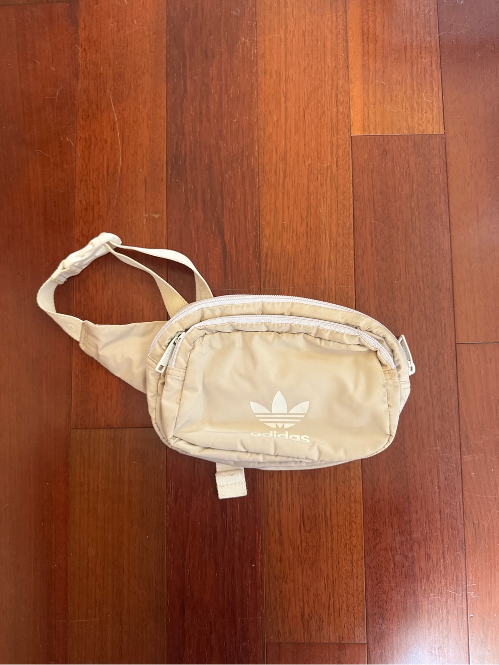 adidas Beige Trefoil Belt Bag